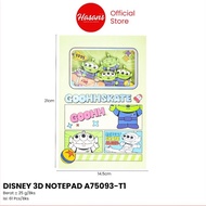 HIANS - DISNEY 3D NOTEPAD A75093-T1 -1pcs