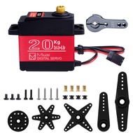 20KG Servo Motor High Torque RC Servo Metal Gear Waterproof for 1/6, 1/8, 1/10, 1/12 R/C Model DIY C