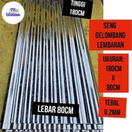 SENG GELOMBANG 180CMX80CM SENG ATAP SENG GELOMBANG 180X80 SENG PAGAR