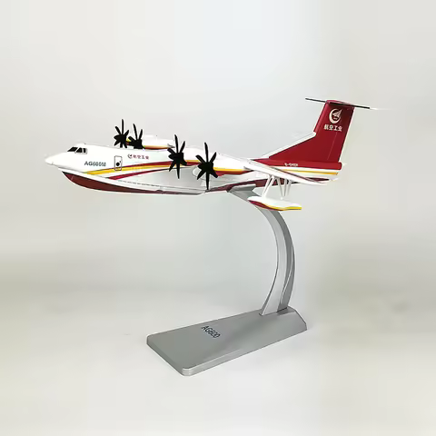 AG-600 Seaplane JL-600 Kunlong Aircraft Model 1:130 Ratio Simulated Amphibious Aircraft Die-cast All