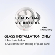 [Glass Installation] KDK 15 / 20 WUD Exhaust Fan Ventilating Fan | Goldberg Home