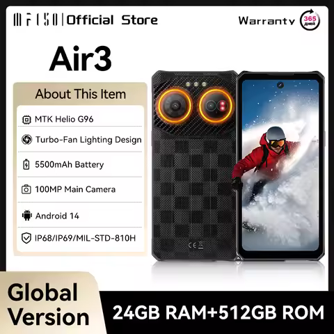 IIIF150 Air3 Rugged Smartphone Android 14 Mobile Phone 12GB 512GB 100MP Camera Dynamic Island UltraT
