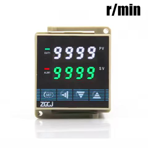 4-20mA input 0-9999 r/min rpm meter indicator with low alarm and high alarm relay output Din type Di