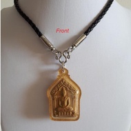 Thai Amulet Accessories: Synthetic Leather Amulet Necklace With 1 Front Hook + 1 Back Hook