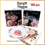 100pcs Doorgift  Mangkuk Sup | Piring Pinggan Melamine | Plate Kotak Bertali | Doorgift Kawin Tunang