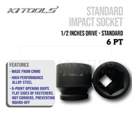【1/2" x 30mm - 46mm】KI TOOLS IMPACT SOCKET 1/2 INCH DR. STD. LENGTH – 6PT / BOX SOCKET