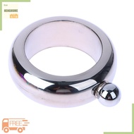 HENGHOME 1PC 3.5Oz Thép Không Gỉ Drinkware Phụ Kiện Cho Whiskey Vodka Rượu Vòng Sang Trọng Hip Flask