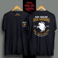 Islamic Figure Da'Wah T-Shirt Front And Back The Latest VIRAL Today Picture Of ABU BAKAR ASH Siddiq MOTIF Version 1