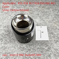 FGTRE 1ชิ้นปลายท่อไอเสียคาร์บอนคุณภาพสูงสำหรับ MINI Cooper S R55 R56 R57 R58 R59 R60 R61 F54 F56 F57