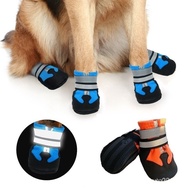 Medium and Large Pet Dog Shoes Non-slip Waterproof Fabric Rubber Sole Outdoors In Rainy Days Soft-so