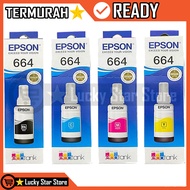 MERAH Epson Original Ink 664 Original T664 One Set Ink Refill Printer Type L100 L110 L120 L130 L220 