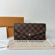 LV Sarah棋盤格信封長夾