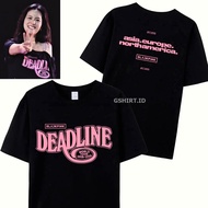[PREMIUM] Kids & Teens BlackPink T-Shirt & Crop Top Black Pink - Black Deadline T-Shirt - BlackPink 