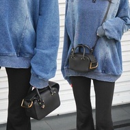 Delvaux 展示品 Cool Box Nano 粒面皮革金扣二用包(黑)