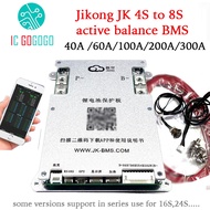 Jikong 4S 8S 200A Active Balance 2A Smart BMS Lithium Battery Protection Board 100A 200A 300A RS485 