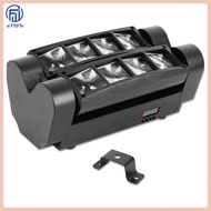 Mini Spider Light 8x3W RGBW LED Stage Beam Moving Lamp DJ Disco Nightclub Dance Wedding Bar Holiday 