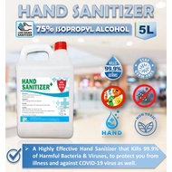 Hand Sanitizer 5L / Liquid Type / 75% Isopropyl Alcohol / Hospital Grade