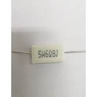 2 PCS 6.8R ±5% 5W, Axial Lead Through Hole Wirewound Cement Resistor (5W6R8J)
