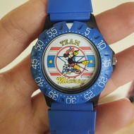 นาฬิกามือสอง Vintage Mickey Mouse ระบบถ่าน นาฬิกาญี่ปุ่นมือสอง สภาพสวย ขอบหมุนได้ ใส่ได้ทั้งชายหญิง