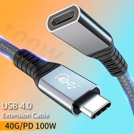 USB 4.0 Type C 100W 40Gbps 8K 視訊數據充電延長線 Video Data Charging Cable