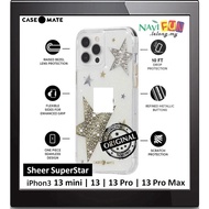 [ i Phone 13 | Mini | Pro | Pro Max ] [ Sheer Superstar ] Case-Mate Case Mate (Ori) cover [1 Year Wa