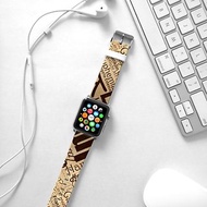 Apple Watch Series 1 , Series 2, Series 3 - Apple Watch 真皮手錶帶，適用於Apple Watch 及 Apple Watch Sport - Freshion 香港原創設計師品牌 - 懷舊文字圖案