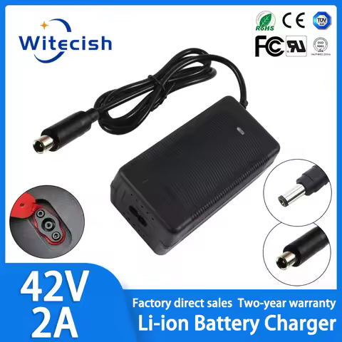 42V 2A Battery Charger for 36V 37V Li-ion Battery 10S Connector DC5.5*2.1MM XIAOMI Built-in high-spe