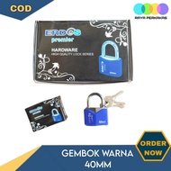 Erdos 40mm Short Neck Color Padlock