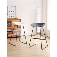 ‍🚢Bar Chair High Stool Bar Stool Bar Chair Nordic Bar Chair Reinforced Foot Bar Chair