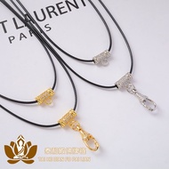 T Thailand Amulet Chain Fine Wax Rope Chain Small Amulet Pendant Rope Adjustable Length Necklace Rop