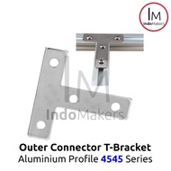 Aluminum Profile Reinforced Outer Bracket T Joint Profile 4545