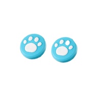 2 PCS ซิลิโคนน่ารัก Cat Paw Thumb Grip Caps ใช้งานร่วมกับ Nintendo Switch V1 V2/สวิทช์ Oled/lite Joy Con จอยสติ๊ก