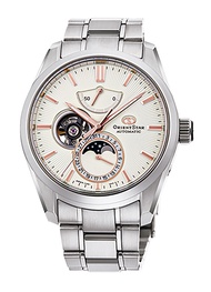 ORIENT STAR Moonphase Mechanical Contemporary Watch (White - Rose Gold) - (RE-AY0003S)