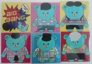 BIGBANG GD 權志龍 TOP 崔勝鉉 太陽 東永裴 姜大聲 李勝利 KRUNK YG熊 克朗熊 貼紙 