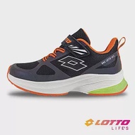 【LOTTO 義大利】童鞋 SP900 炫彩輕量跑鞋 19cm 黑/橘