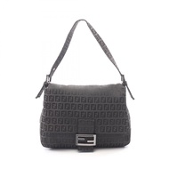 【二手】Fendi FENDI水桶包 Zucchino 單肩包，灰色帆布，女款，二手 B