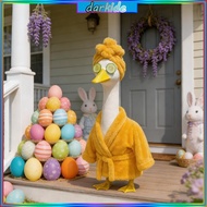 Dark Lovely Outdoor Geese Statue Robe Spring Geese Clothes for Winter Porch