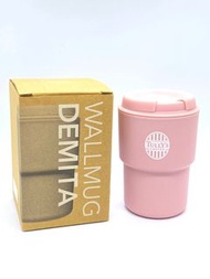 日本TULLY’S COFFEE 塑料保溫咖啡杯［粉色］