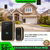 [Sg seller] Wireless Door Bell Waterproof smart doorbell No Need Battery Outdoor Door Bell 45 Chime 300m 3-Pin SG Plug