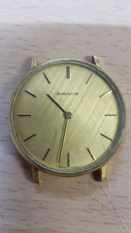 🌟⏱ (實價貨品，議價不覆) 無咗錶的，断咗錶芯，断咗芯仍在錶內，行得走得 Sandoz 山度士 機械上鍊 兩針 手錶