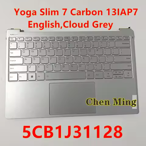 5CB1J31128 New For Lenovo Yoga Slim 7 Carbon 13IAP7 Yoga Air 13s IAP7 Laptop Upper Case Palmrest Bac