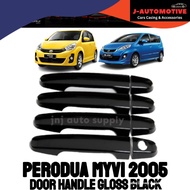 Perodua Myvi 2005 - 2014 Lagi best / 2015 - 2017 Icon / Alza Glossy Black Door Handle Cover Casing A