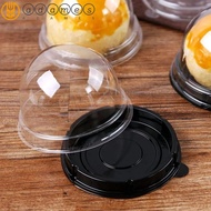 ADAMES Moon Cake Box Round Plastic Wedding Favor Dome Boxes Packaging Box Egg-Yolk Puff Holders Baking Packing Box