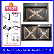 NANO Sink Bowl 304 Stainless Steel Kitchen Double Single Bowl Basin Sink