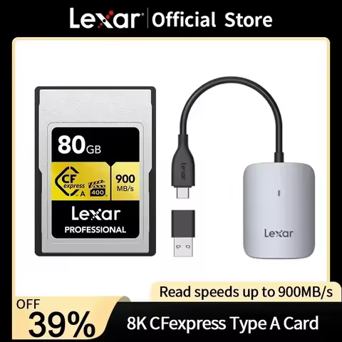 Lexar Professional CFexpress Type A Card GOLD Series 80/160/320GB with Professional CFexpress Type A