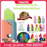 3D Gravity Knife Carrot Knife Fun Decompression Toys Decompression Push Card Small Toy 3D Printing G