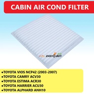 CABIN AIR COND FILTER - TOYOTA VIOS NCP42 CAMRY ACV30 ESTIMA ACR30 HARRIER ACU30 ALPHARD ANH10 (87139-47010) A/C FILTER