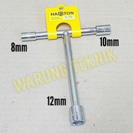 AMERICAN TOOL HASSTON T-SOCKET WRENCH - T-SOCKET WRENCH - 3 WAY T-SOCKET WRENCH 8X10X12 MM