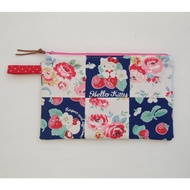 Travel Pouch – Fabric Pouch – Handmade Hello Kitty x Cath Kidston style Patchwork