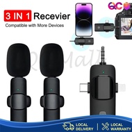 K35 / K15 Wireless Clip Microphone Adaptation Speaker 3.5 MM Aux For Intelligent Noise Cancellation 
